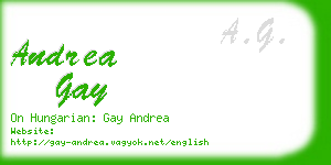 andrea gay business card